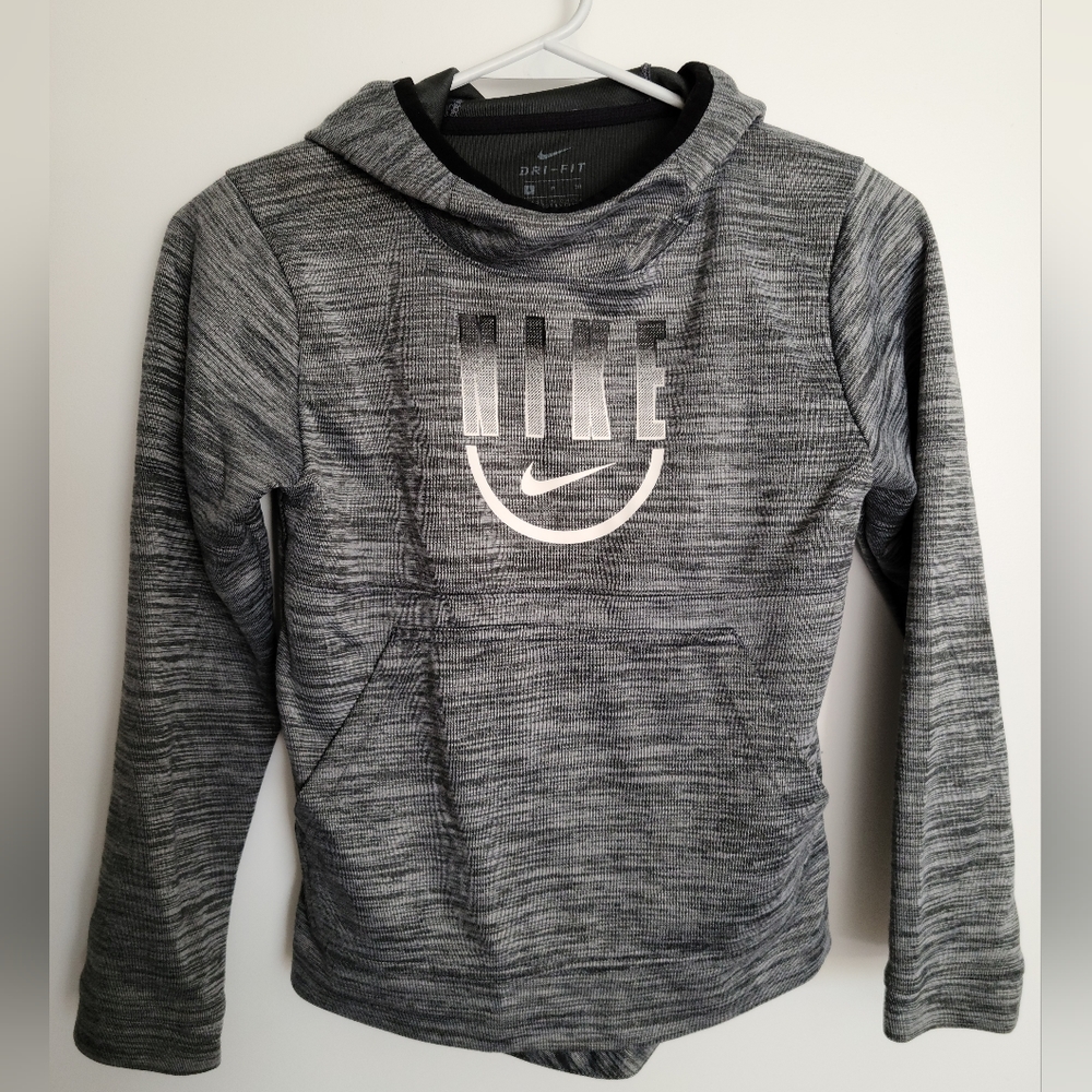 Nike hoodie boys youth size S small grey